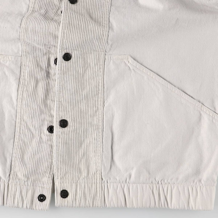 Billabong Corduroy Parka, Made in USA, Men's Size L cotton gray type Vintage Second Hand
