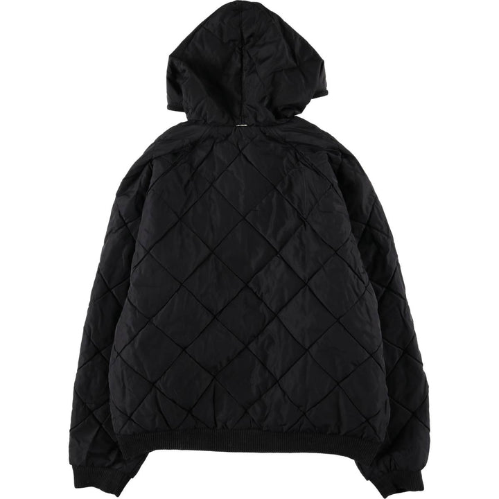 Vintage 90s-00'S adidas reversible back logo padded hoodie/puffer jacket, men's size XL polyester black type Vintage Second Hand