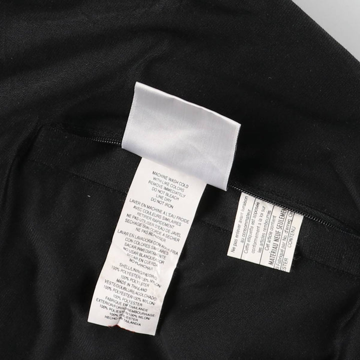 Vintage 90s-00'S adidas reversible back logo padded hoodie/puffer jacket, men's size XL polyester black type Vintage Second Hand