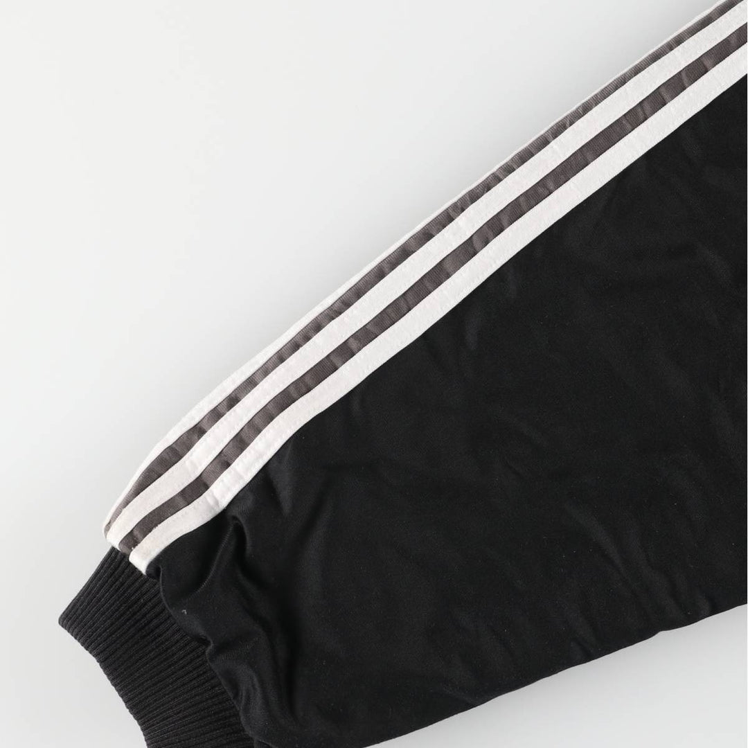 Vintage 90s-00'S adidas reversible back logo padded hoodie/puffer jacket, men's size XL polyester black type Vintage Second Hand