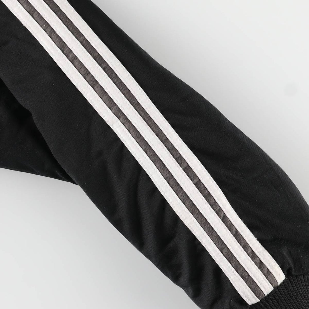 Vintage 90s-00'S adidas reversible back logo padded hoodie/puffer jacket, men's size XL polyester black type Vintage Second Hand