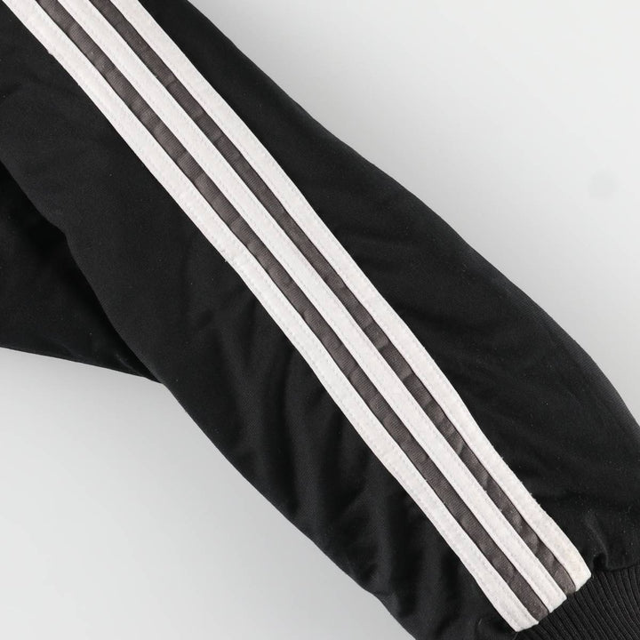 Vintage 90s-00'S adidas reversible back logo padded hoodie/puffer jacket, men's size XL polyester black type Vintage Second Hand