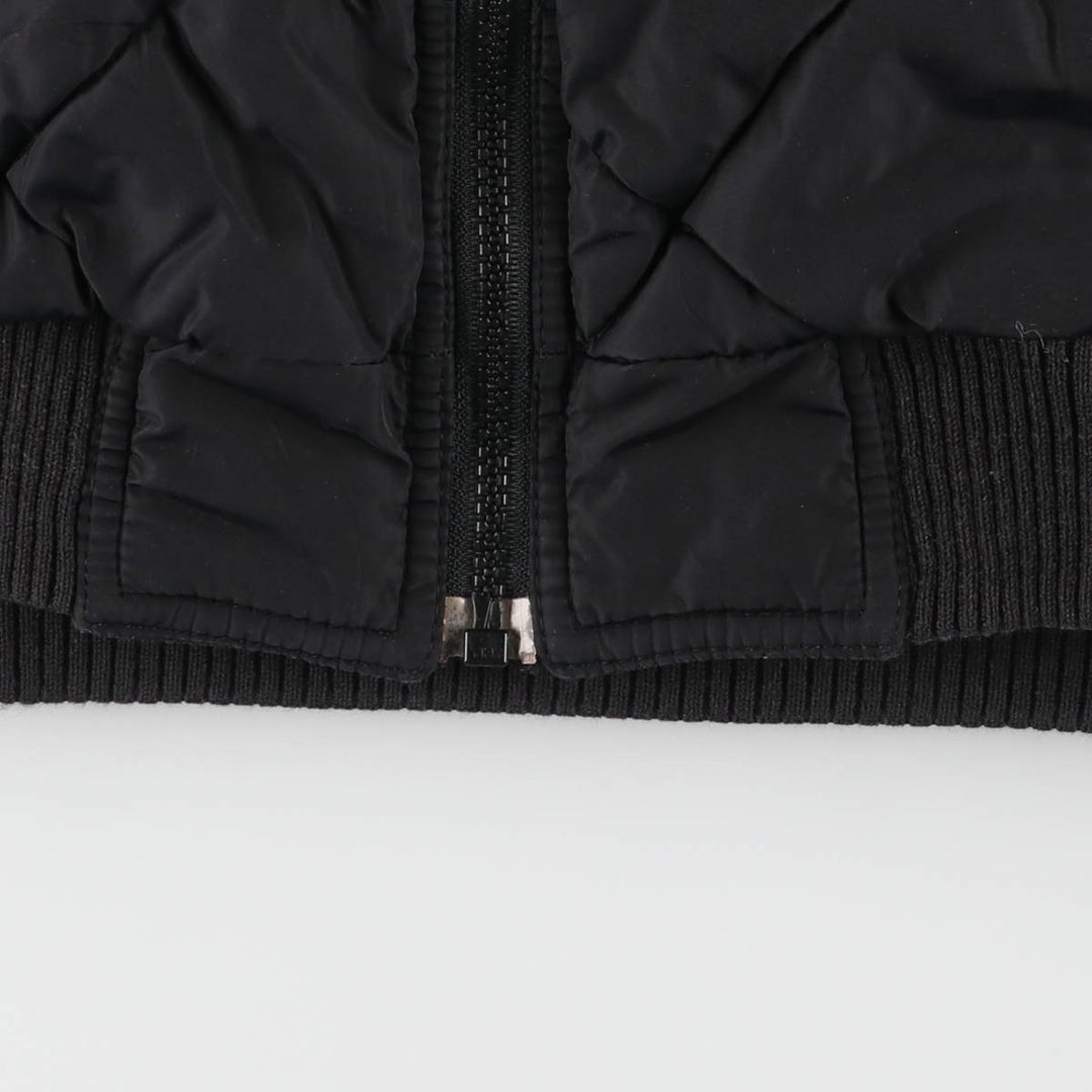 Vintage 90s-00'S adidas reversible back logo padded hoodie/puffer jacket, men's size XL polyester black type Vintage Second Hand