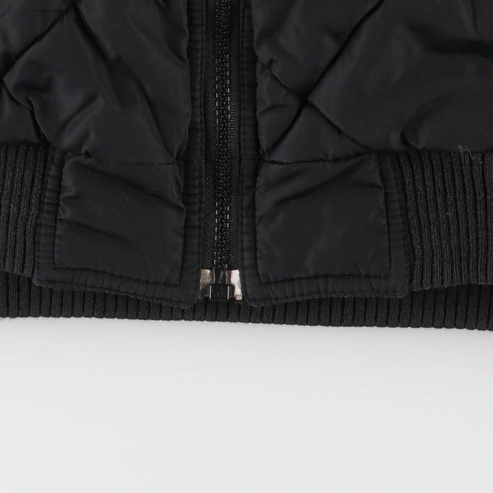 Vintage 90s-00'S adidas reversible back logo padded hoodie/puffer jacket, men's size XL polyester black type Vintage Second Hand