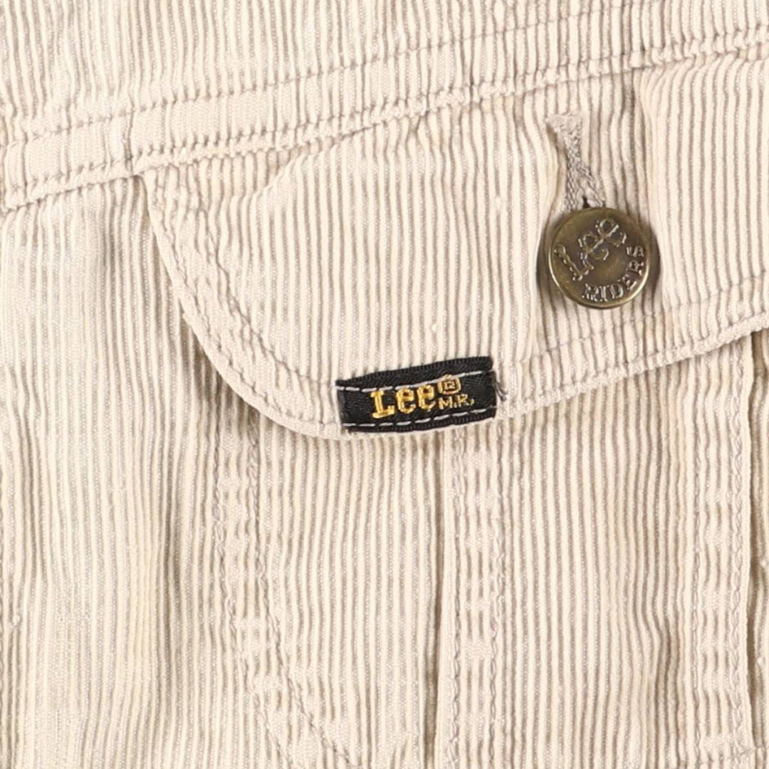 Vintage Lee Lined Rider Jacket, padded corduroy jacket, men's size XL, 1990s cotton ivory Vintage Second Hand