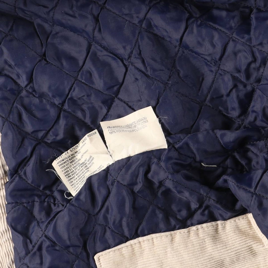 Vintage Lee Lined Rider Jacket, padded corduroy jacket, men's size XL, 1990s cotton ivory Vintage Second Hand