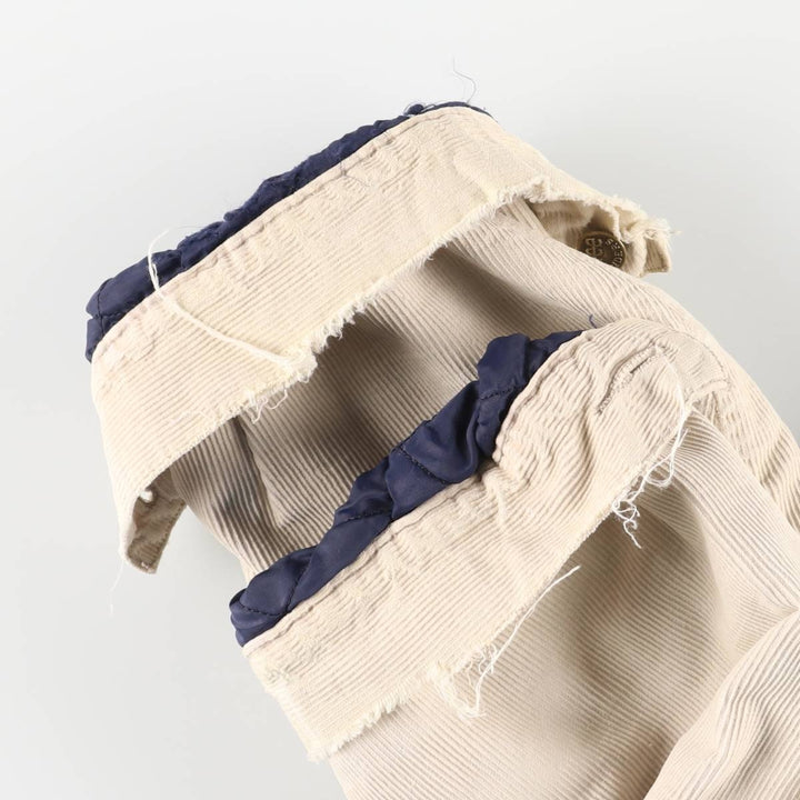 Vintage Lee Lined Rider Jacket, padded corduroy jacket, men's size XL, 1990s cotton ivory Vintage Second Hand