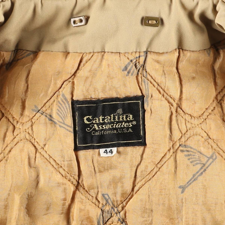 Catalina Associates Men's Padded Puffer Jacket, Size L unclear Beige type Vintage Second Hand