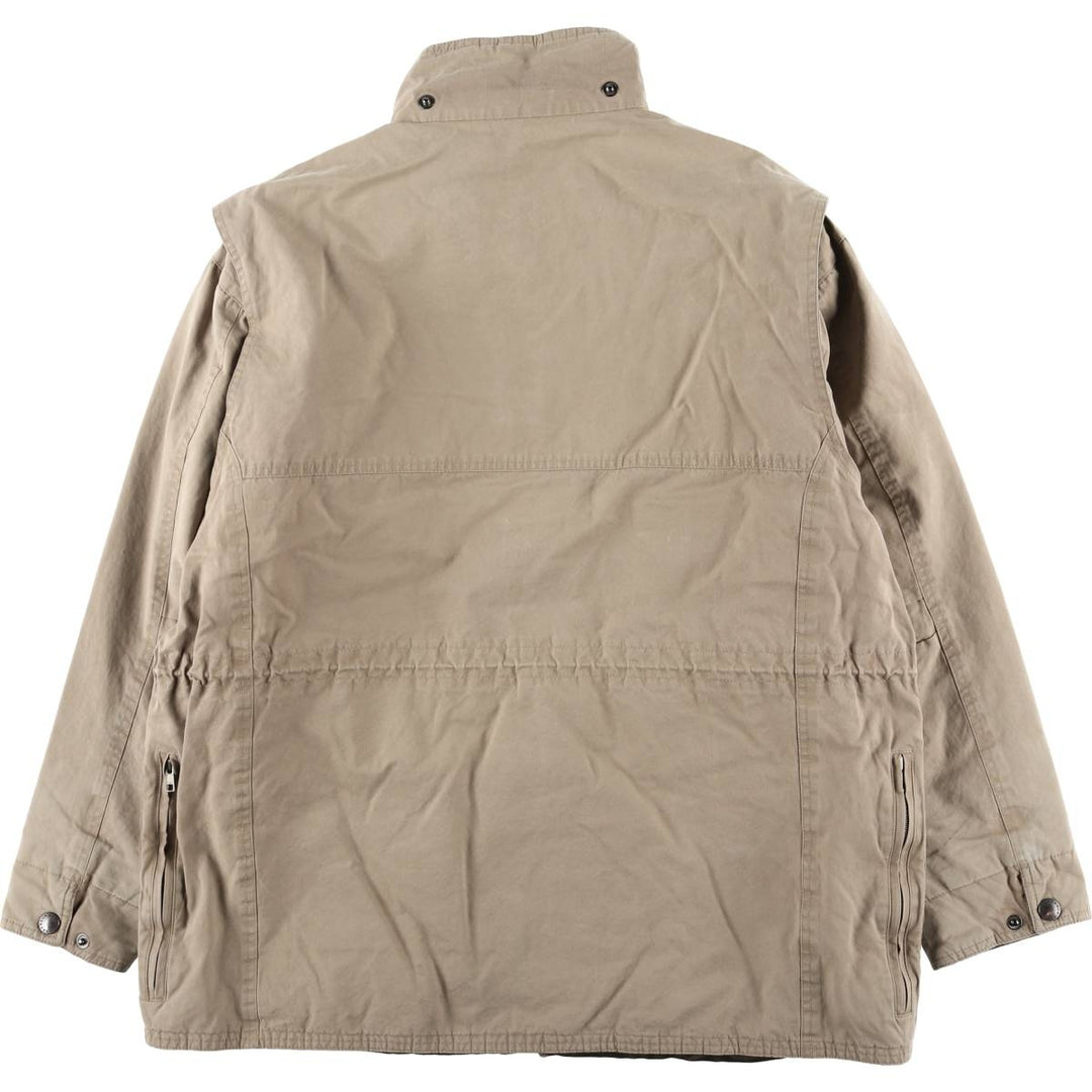 2000s~ Barbour A24 DURACOTTON TRAPPER JKT 3-Warrant Cotton Jacket, Men's Size L cotton Beige type Vintage Second Hand