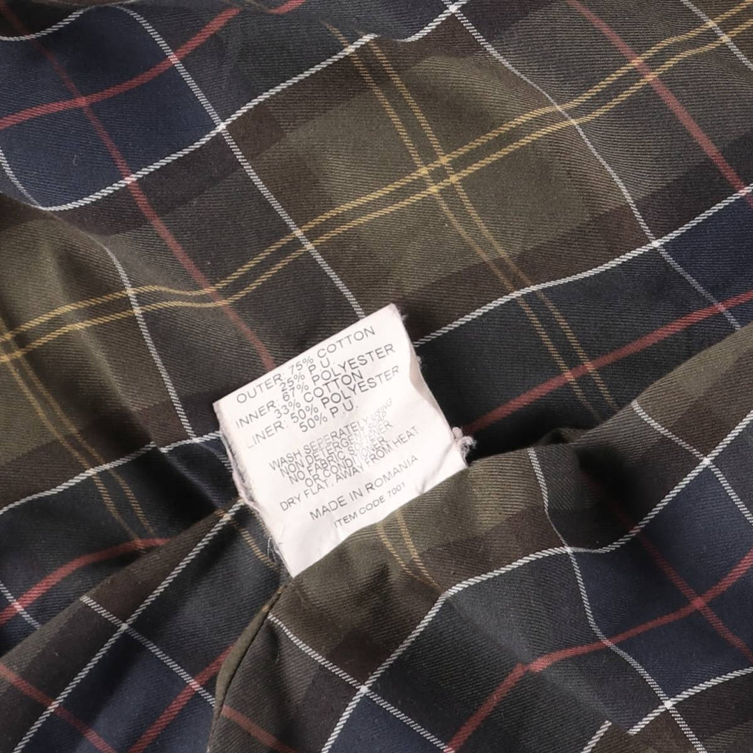 2000s~ Barbour A24 DURACOTTON TRAPPER JKT 3-Warrant Cotton Jacket, Men's Size L cotton Beige type Vintage Second Hand