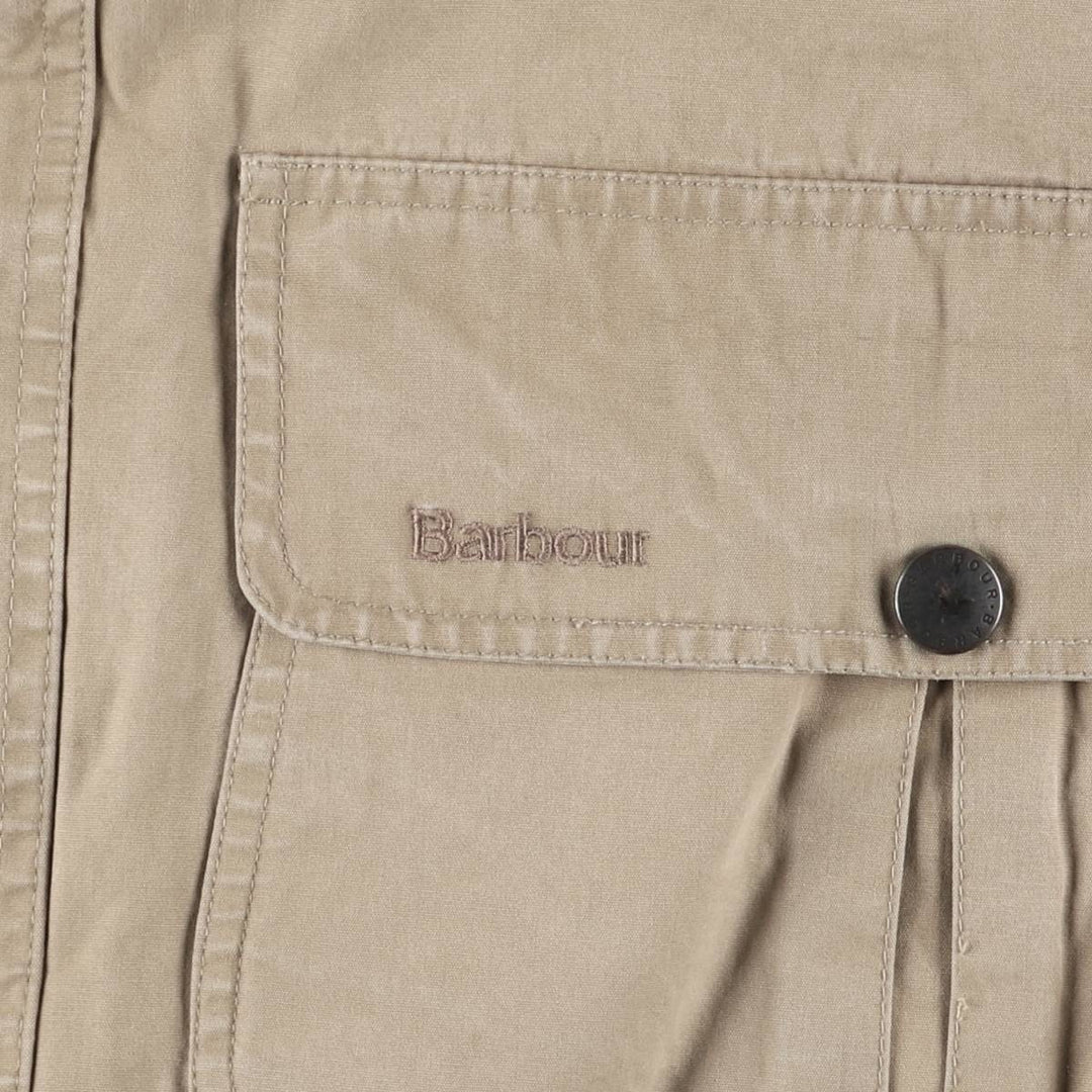 2000s~ Barbour A24 DURACOTTON TRAPPER JKT 3-Warrant Cotton Jacket, Men's Size L cotton Beige type Vintage Second Hand
