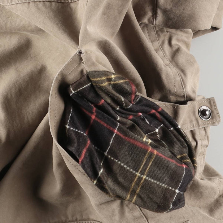 2000s~ Barbour A24 DURACOTTON TRAPPER JKT 3-Warrant Cotton Jacket, Men's Size L cotton Beige type Vintage Second Hand
