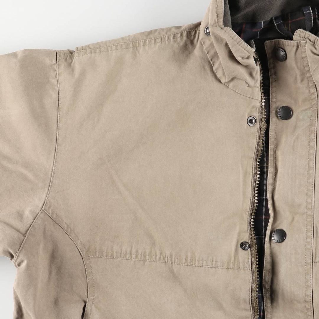 2000s~ Barbour A24 DURACOTTON TRAPPER JKT 3-Warrant Cotton Jacket, Men's Size L cotton Beige type Vintage Second Hand