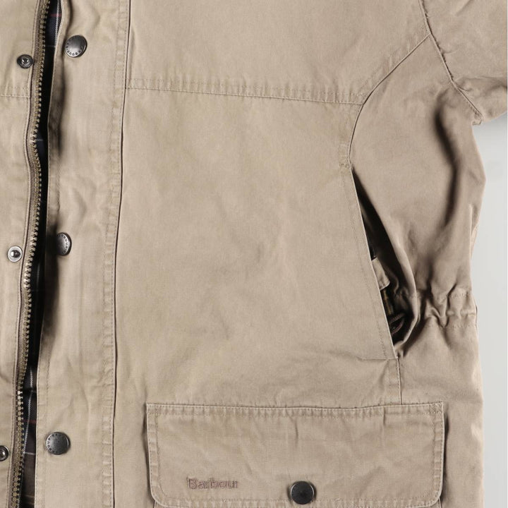 2000s~ Barbour A24 DURACOTTON TRAPPER JKT 3-Warrant Cotton Jacket, Men's Size L cotton Beige type Vintage Second Hand