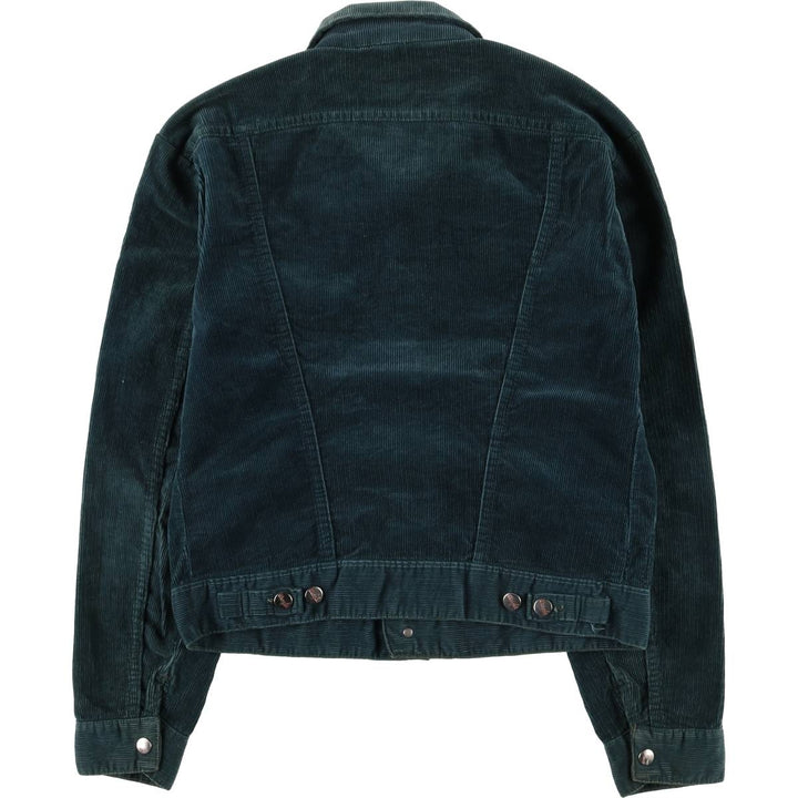 Vintage 1970'S Wrangler corduroy jacket, size M, men's unclear green type Vintage Second Hand