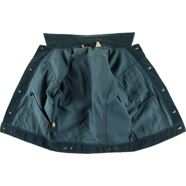 Vintage 1970'S Wrangler corduroy jacket, size M, men's unclear green type Vintage Second Hand