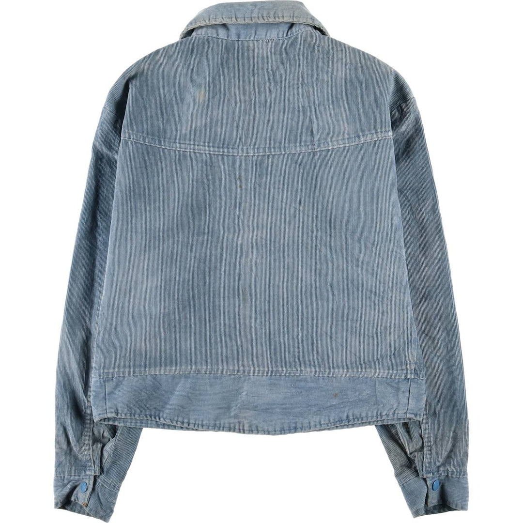Vintage 1970'S corduroy jacket, men's size L unclear Blue type light blue Vintage Second Hand