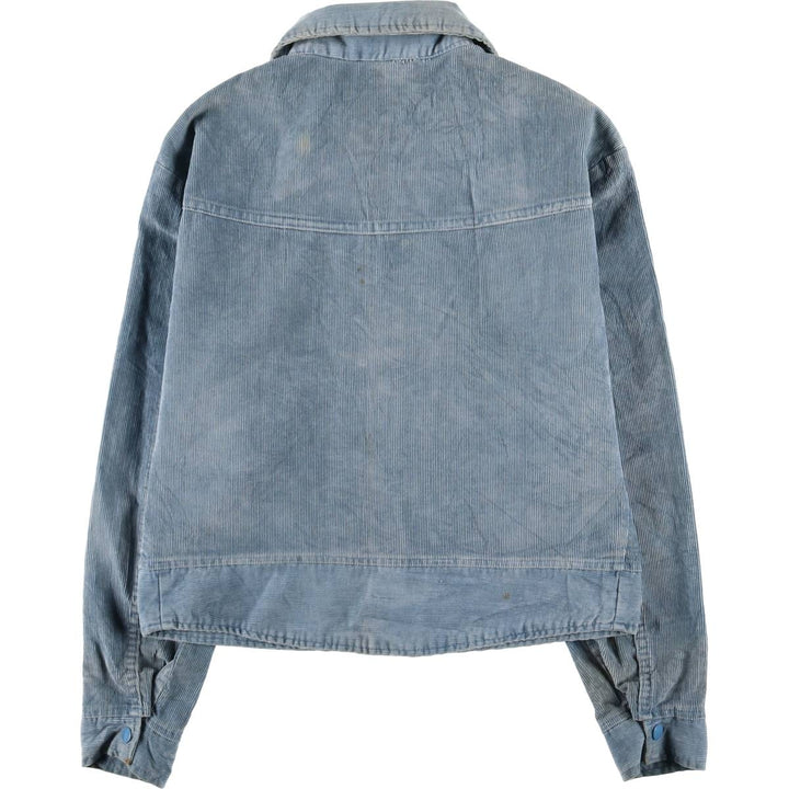 Vintage 1970'S corduroy jacket, men's size L unclear Blue type light blue Vintage Second Hand