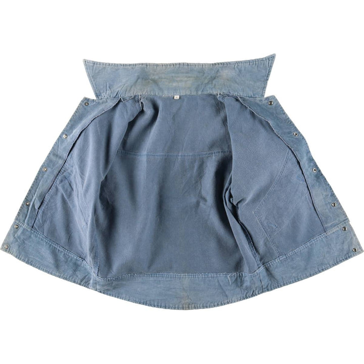 Vintage 1970'S corduroy jacket, men's size L unclear Blue type light blue Vintage Second Hand