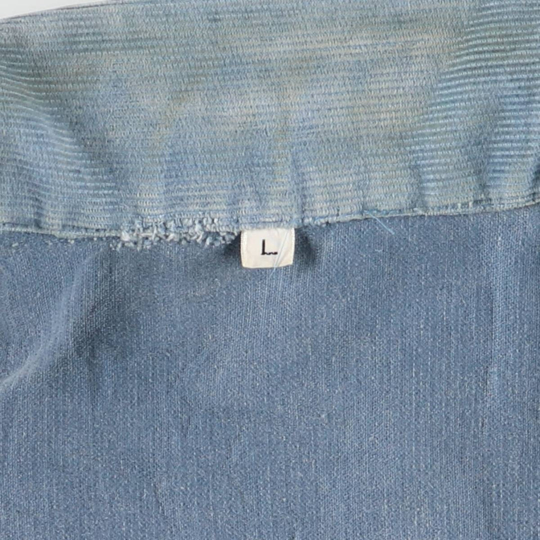 Vintage 1970'S corduroy jacket, men's size L unclear Blue type light blue Vintage Second Hand