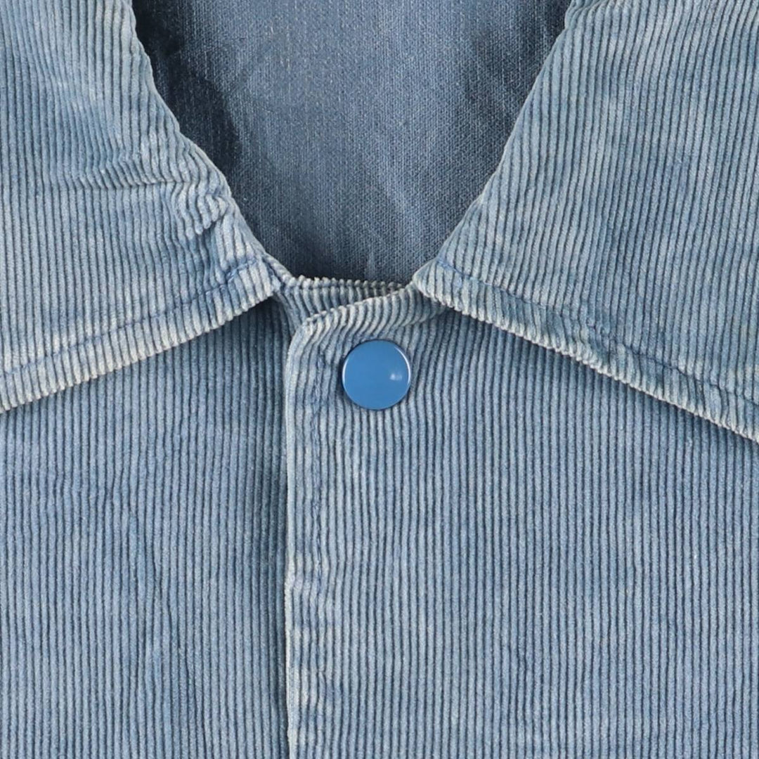 Vintage 1970'S corduroy jacket, men's size L unclear Blue type light blue Vintage Second Hand