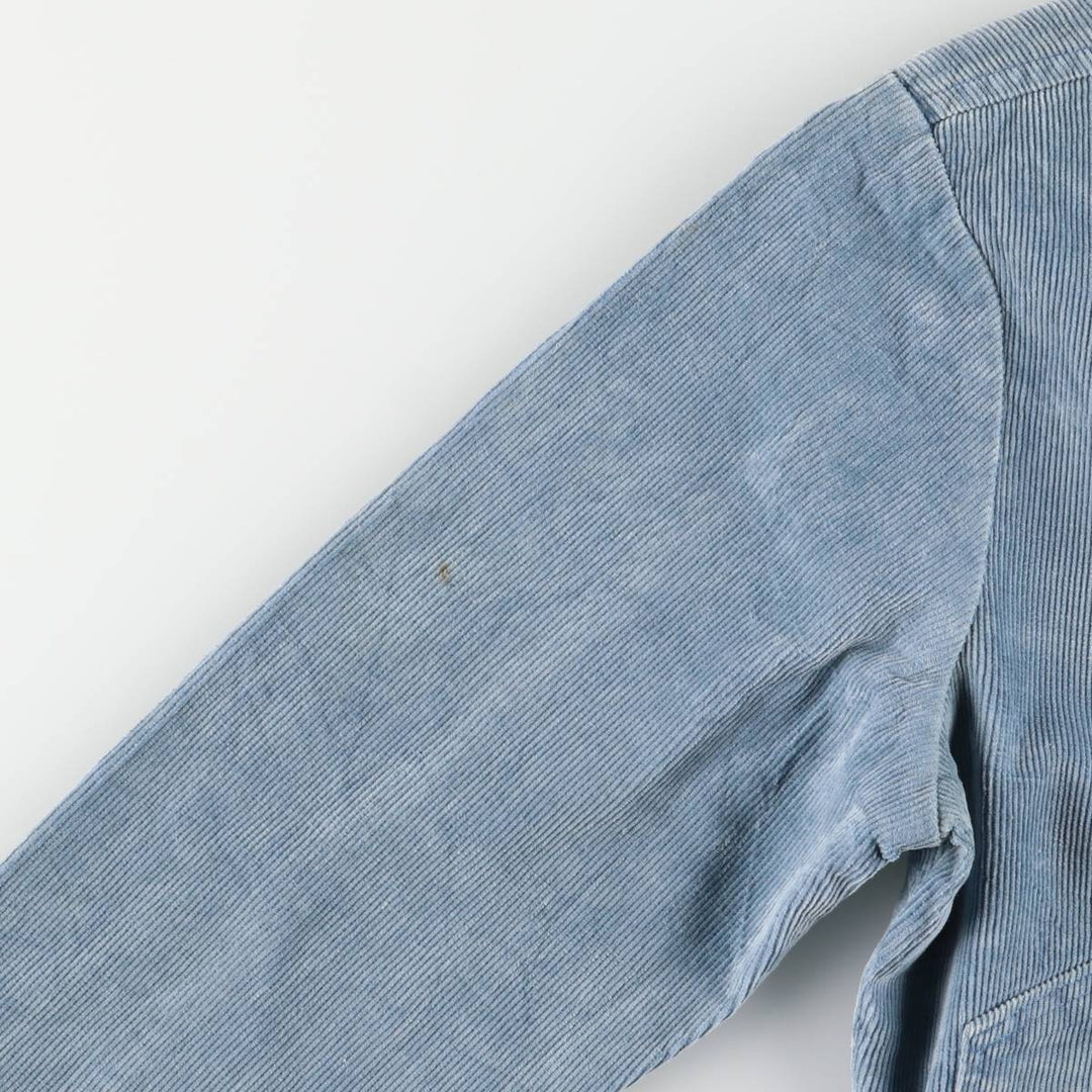 Vintage 1970'S corduroy jacket, men's size L unclear Blue type light blue Vintage Second Hand