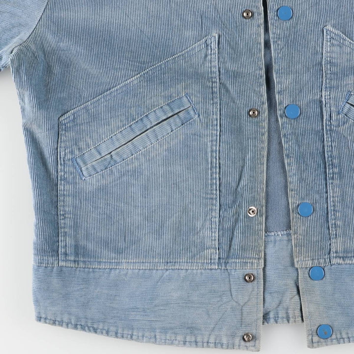 Vintage 1970'S corduroy jacket, men's size L unclear Blue type light blue Vintage Second Hand