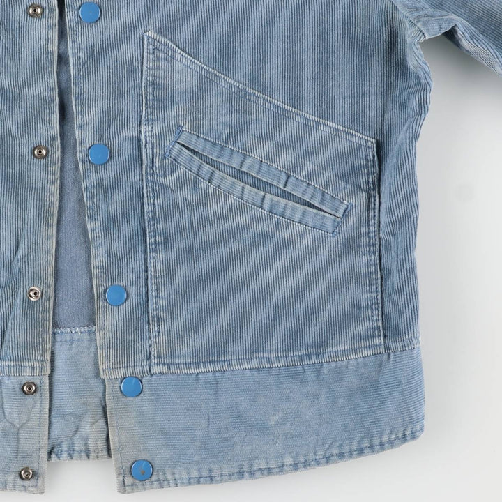 Vintage 1970'S corduroy jacket, men's size L unclear Blue type light blue Vintage Second Hand