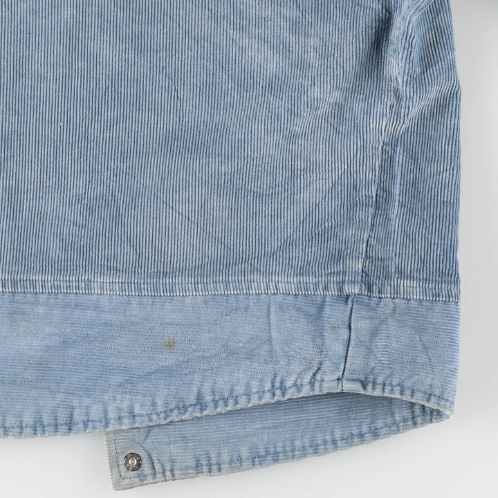 Vintage 1970'S corduroy jacket, men's size L unclear Blue type light blue Vintage Second Hand