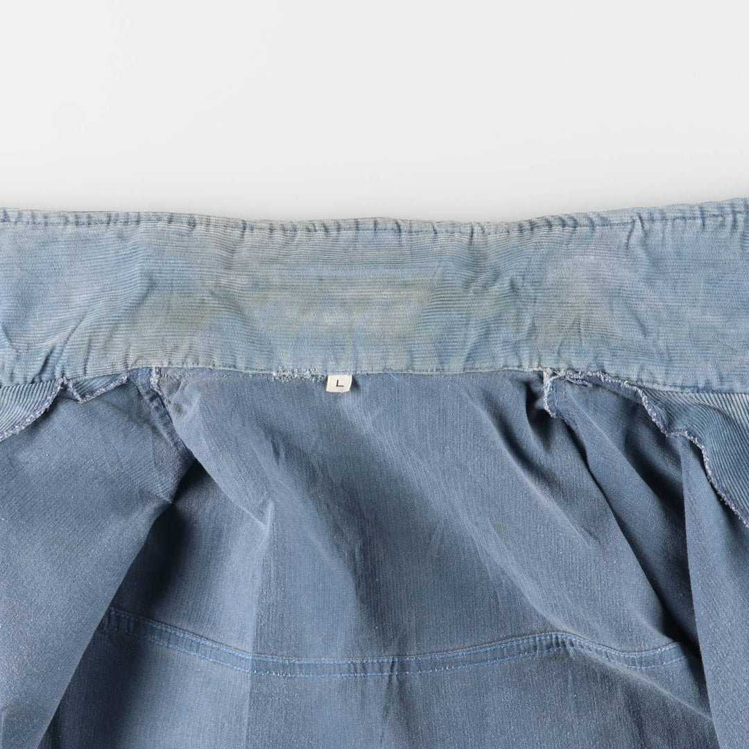 Vintage 1970'S corduroy jacket, men's size L unclear Blue type light blue Vintage Second Hand