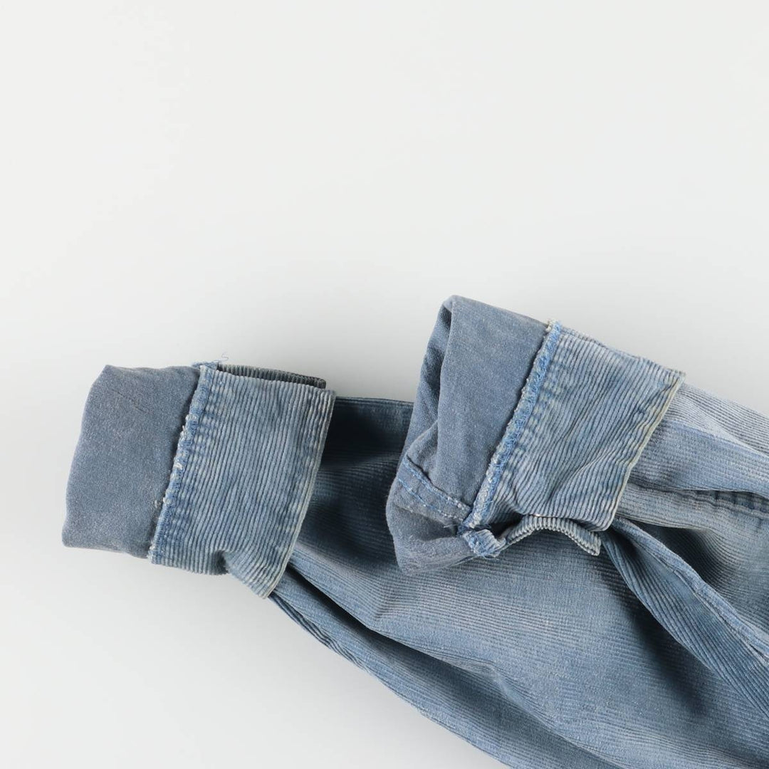 Vintage 1970'S corduroy jacket, men's size L unclear Blue type light blue Vintage Second Hand