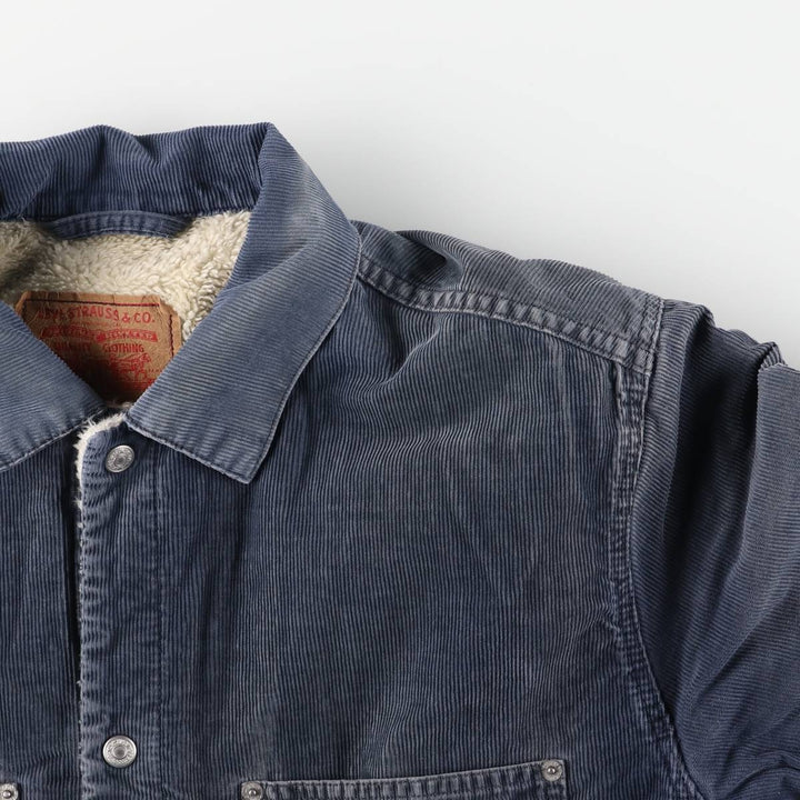 Levi's Euro Model Corduroy Jacket, Men's XL cotton navy blue type Vintage Second Hand