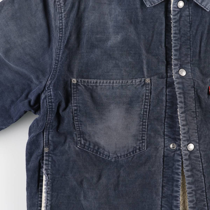 Levi's Euro Model Corduroy Jacket, Men's XL cotton navy blue type Vintage Second Hand