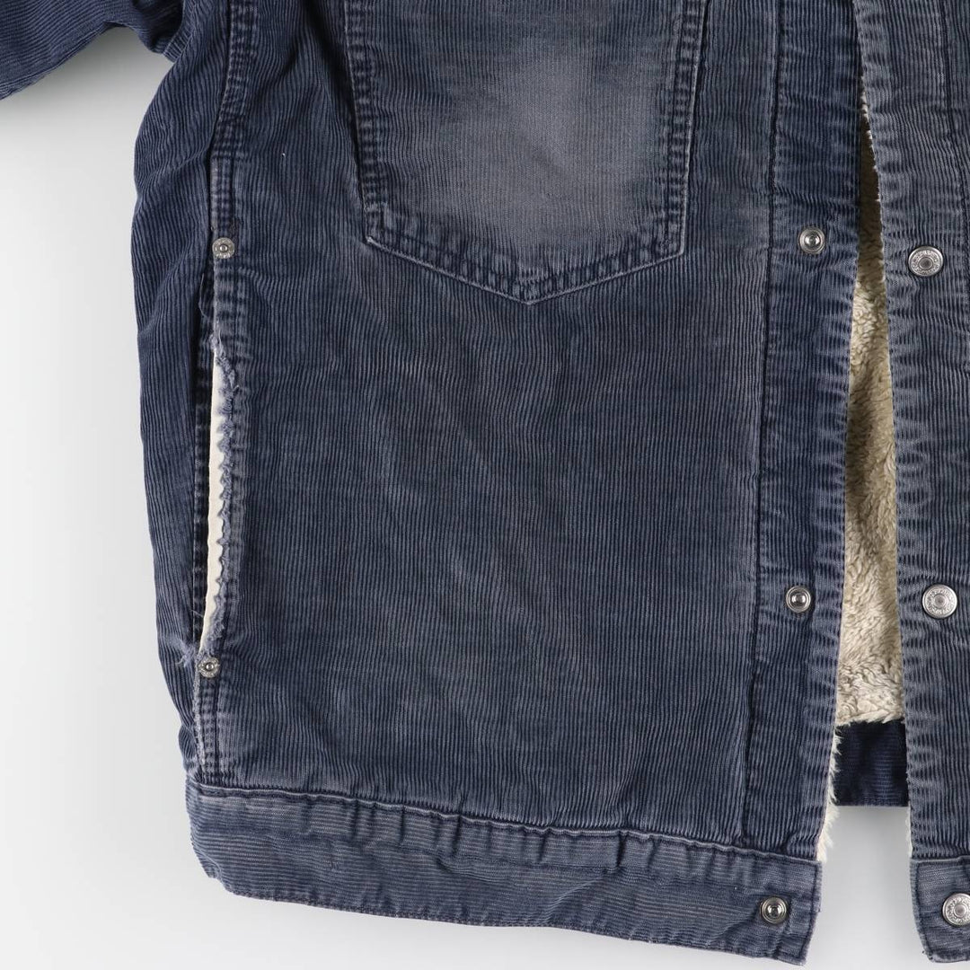 Levi's Euro Model Corduroy Jacket, Men's XL cotton navy blue type Vintage Second Hand