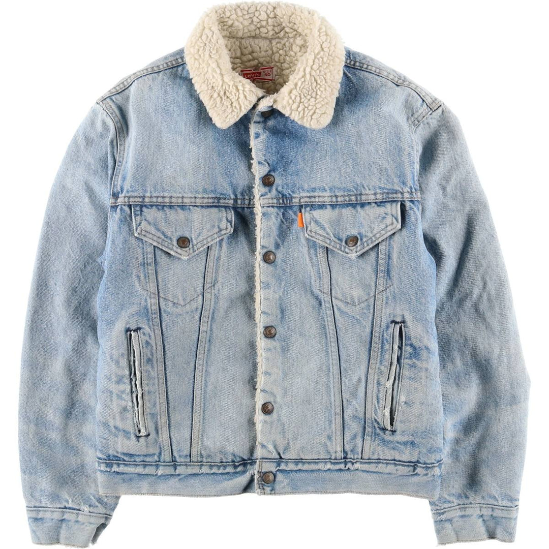 Vintage 1970'S Levi's Orange Tab Denim Jacket, Men's Size Medium unclear blue type Vintage Second Hand