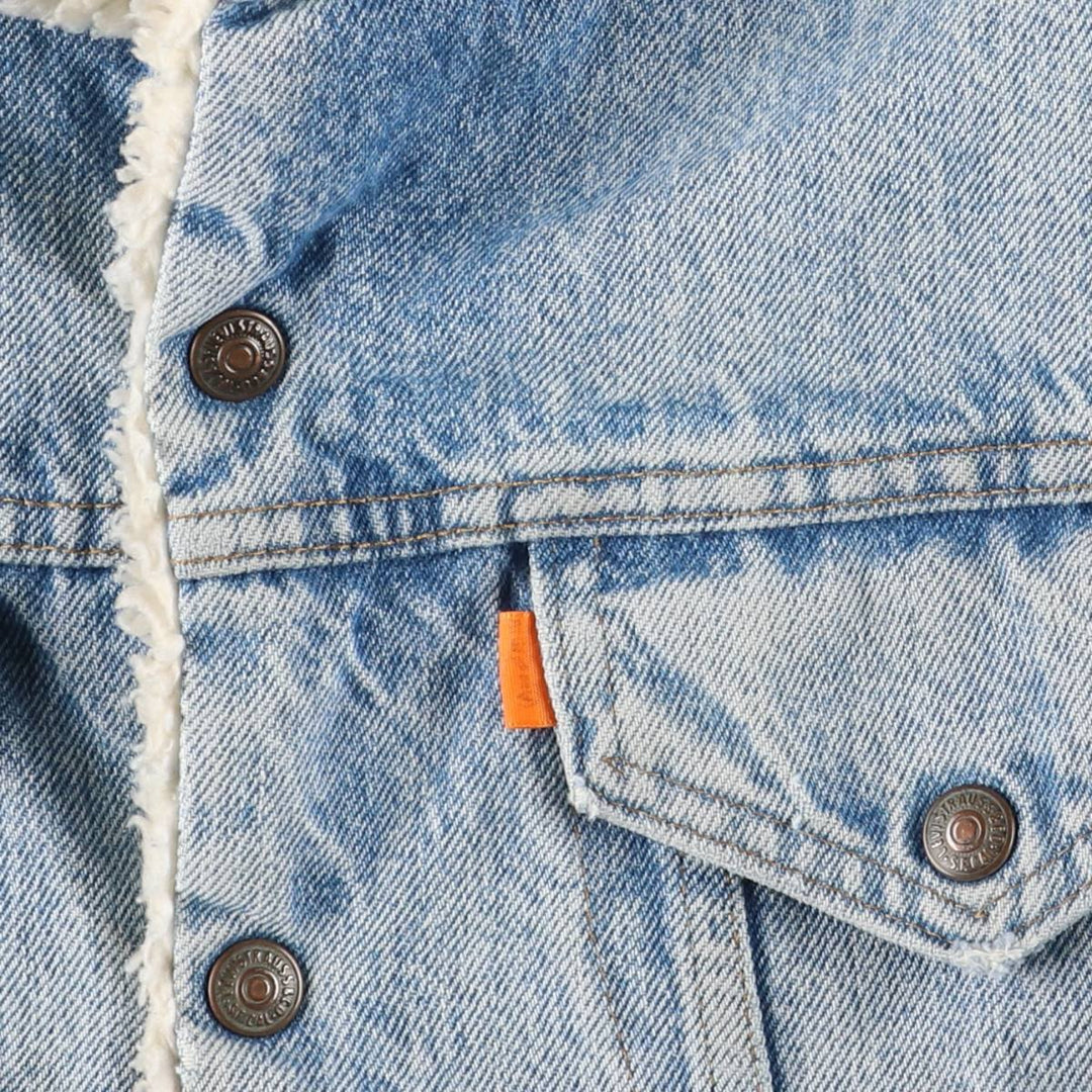 Vintage 1970'S Levi's Orange Tab Denim Jacket, Men's Size Medium unclear blue type Vintage Second Hand