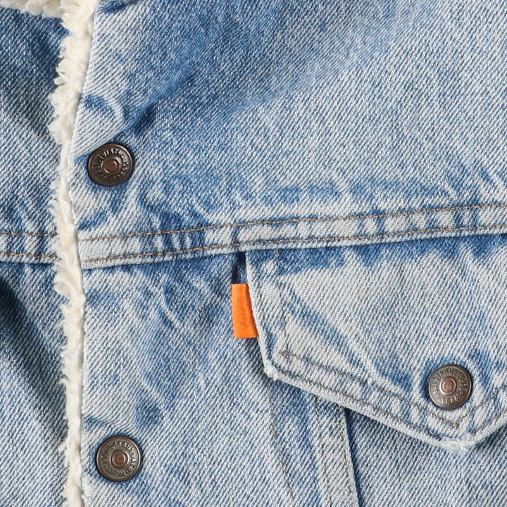 Vintage 1970'S Levi's Orange Tab Denim Jacket, Men's Size Medium unclear blue type Vintage Second Hand