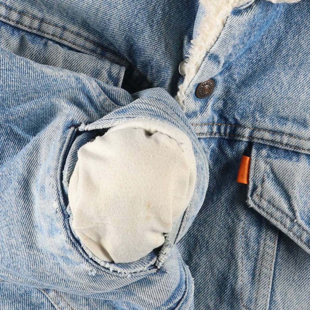 Vintage 1970'S Levi's Orange Tab Denim Jacket, Men's Size Medium unclear blue type Vintage Second Hand
