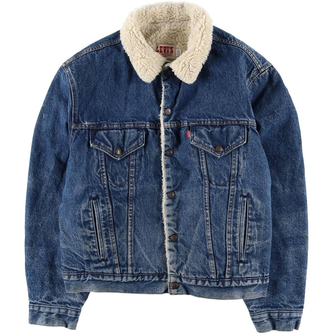 Vintage 1980'S Levi's denim jacket, made in the USA, size XL, men's cotton blue type Vintage Second Hand