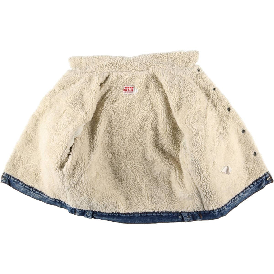 Vintage 1980'S Levi's denim jacket, made in the USA, size XL, men's cotton blue type Vintage Second Hand