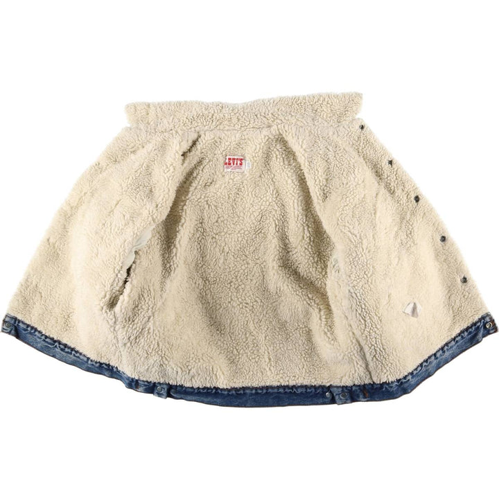 Vintage 1980'S Levi's denim jacket, made in the USA, size XL, men's cotton blue type Vintage Second Hand