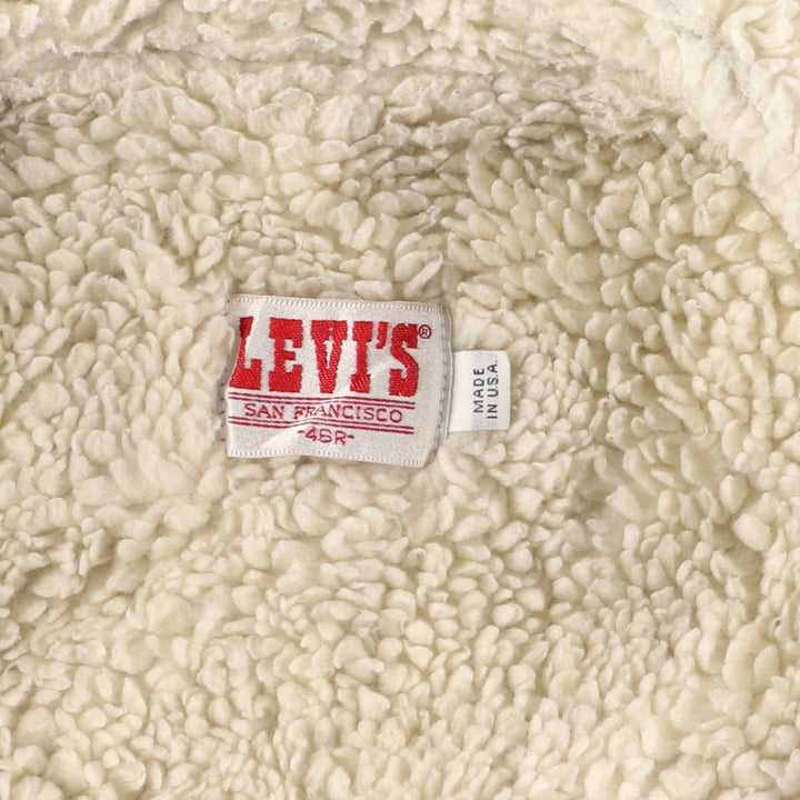 Vintage 1980'S Levi's denim jacket, made in the USA, size XL, men's cotton blue type Vintage Second Hand