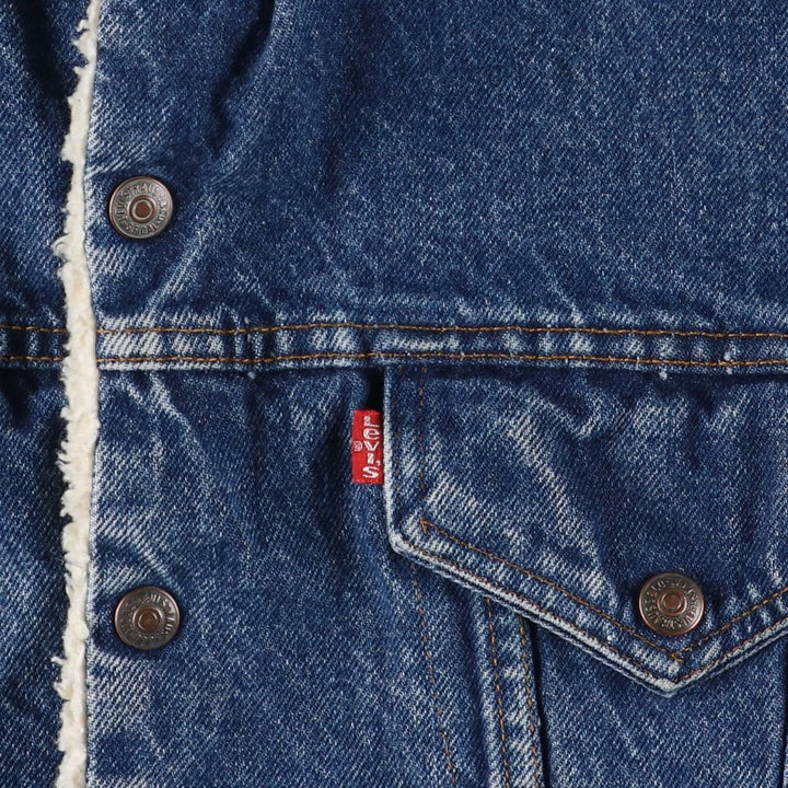 Vintage 1980'S Levi's denim jacket, made in the USA, size XL, men's cotton blue type Vintage Second Hand