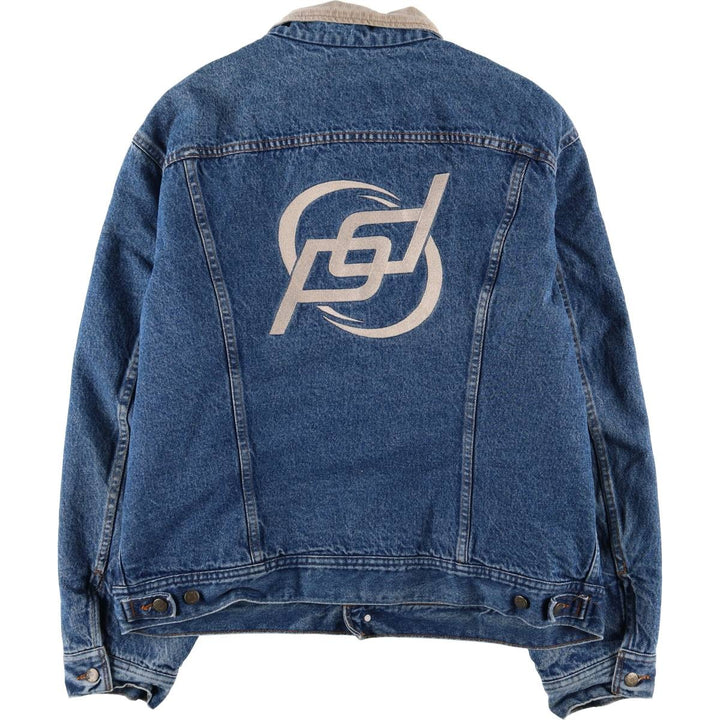 MUSTANG STORMRIDER Back Logo Denim Jacket, Men's XL unclear blue type Vintage Second Hand