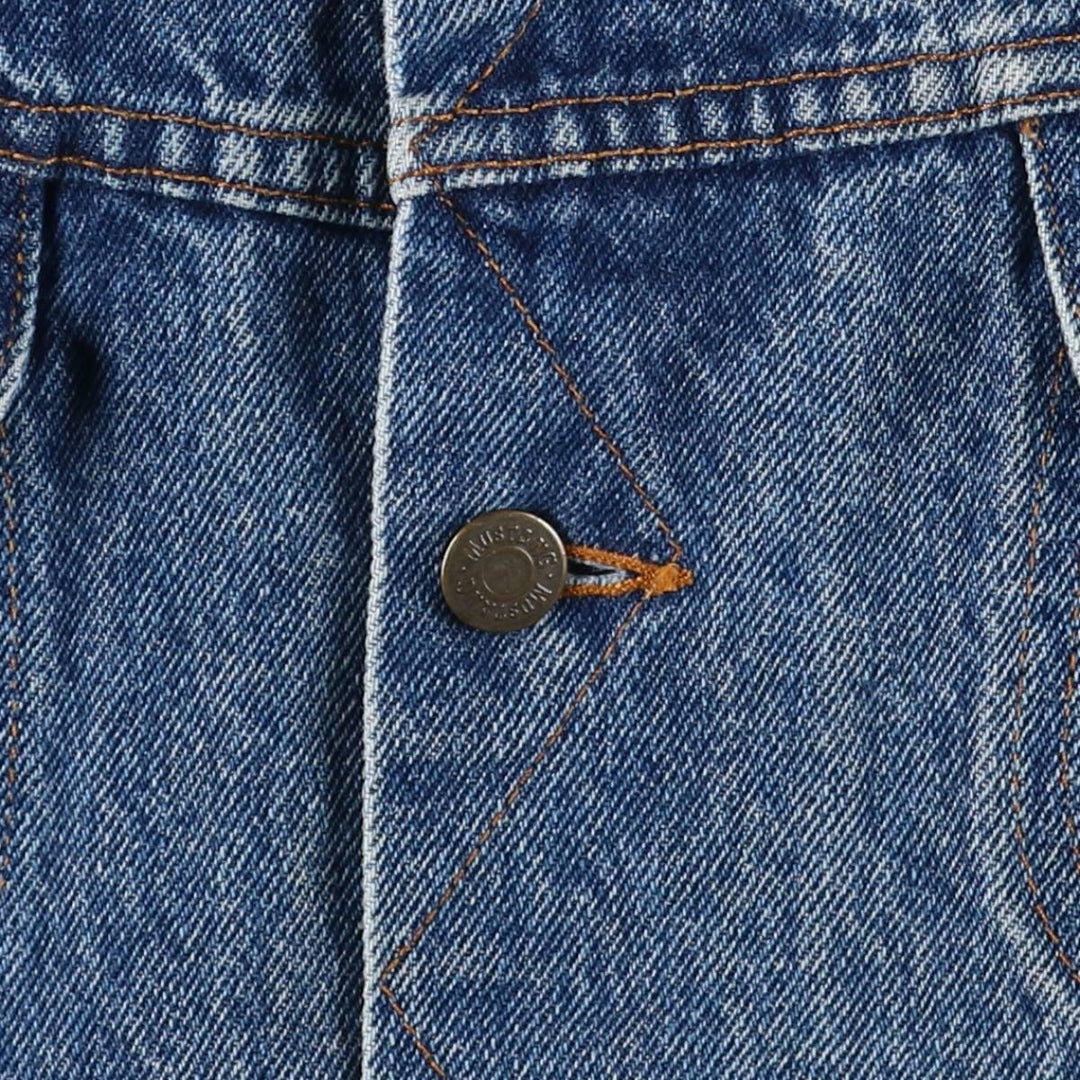 MUSTANG STORMRIDER Back Logo Denim Jacket, Men's XL unclear blue type Vintage Second Hand