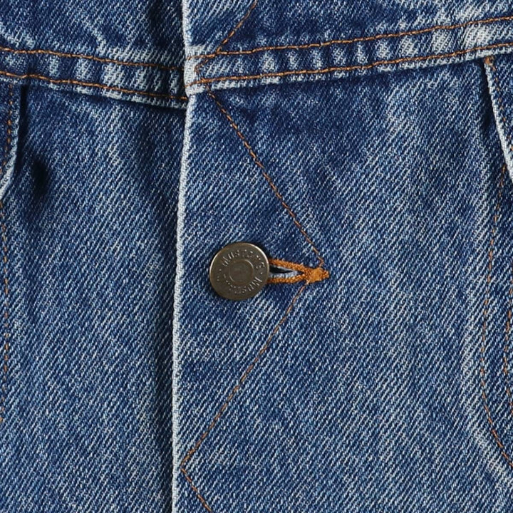 MUSTANG STORMRIDER Back Logo Denim Jacket, Men's XL unclear blue type Vintage Second Hand