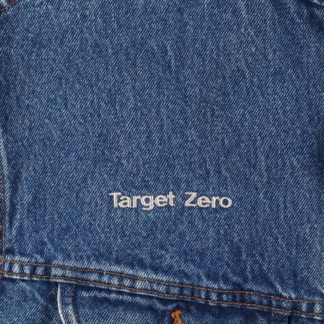 MUSTANG STORMRIDER Back Logo Denim Jacket, Men's XL unclear blue type Vintage Second Hand