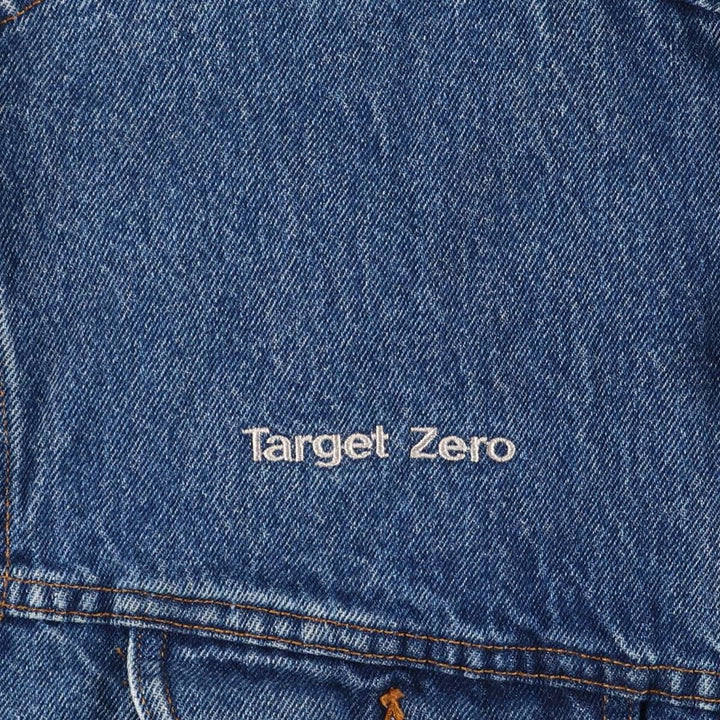 MUSTANG STORMRIDER Back Logo Denim Jacket, Men's XL unclear blue type Vintage Second Hand