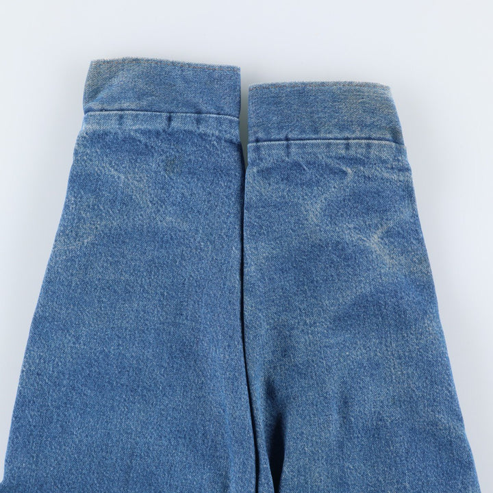 Vintage 1980'S Key SADDLE KING denim jacket, men's size XL unclear blue type Vintage Second Hand