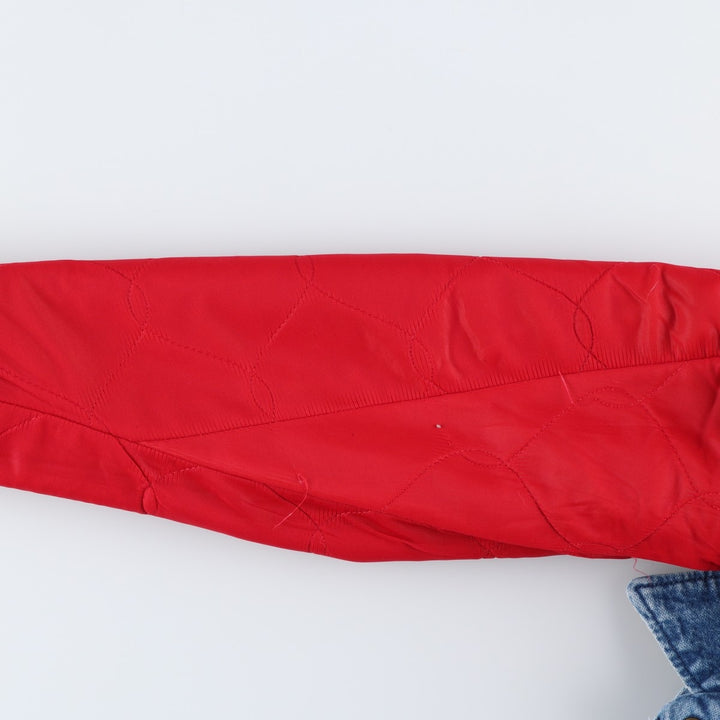 Vintage 1980'S Key SADDLE KING denim jacket, men's size XL unclear blue type Vintage Second Hand